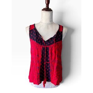 Aqua boho gauze blouse